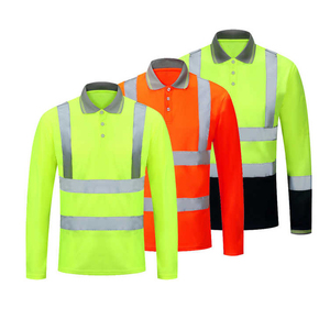 Ropa reflectante personalizable de algodón y poliéster, camisas de manga larga, secado rápido, suave para trabajos de construcción, Clase 2 reflectante - Product Image 6