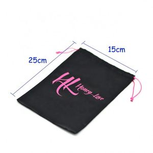 Shoe Dust <b>Bag</b> Packing Wholesale Custom Logo Manufacture Satin Hair Extension Pouch Drawstring <b>Bags</b> - Product Image 2