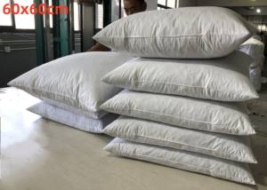 <span class=keywords><strong>Oreiller</strong></span> d'insertion de plumes de canard personnalisé en usine Inserts de coussin 18x18 pouces avec housse en coton - Product Image 4