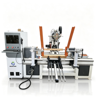 Tour à bois Mustang MT1202-5A avec diamètre de rotation maximal de 200 mm et capacité de pièce de travail de 1200 mm, 380 V, multifonctionnel