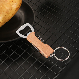 Ouvre-bouteille personnalisé en gros pour bière/vin, ouvre-bouteille multifonctionnel portable avec porte-clés, logo personnalisé pour hôtel et restaurant, vente en gros - Product Image 3