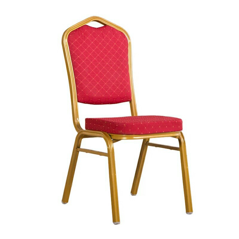 Southeast Asia popular common style hotel banquet dining room aluminum alloy upholstered gold chair