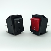 Interrupteur à bascule unipolaire DPDT 6 positions SUDA KCD4-202C ON-OFF, matériau PA66/PC, 16A 250V, indice de protection IP40, 10000 cycles mécaniques