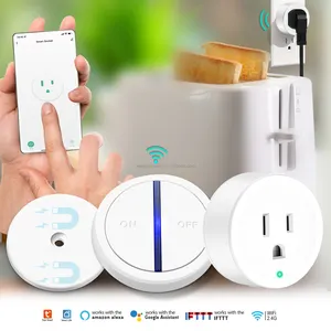 Smart Home Mini presa WiFi Bluetooth presa WiFi 15A/1500W IP66 Rated funziona con Alexa assistente di casa Google