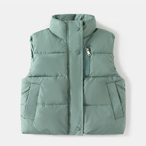Gilet d'hiver décontracté pour garçons 2026, nouveau style coréen, <span class=keywords><strong>veste</strong></span> <span class=keywords><strong>sans</strong></span> <span class=keywords><strong>manches</strong></span> à fermeture éclair pour enfants, manteau en coton épais, <span class=keywords><strong>veste</strong></span> épaisse - Product Image 6