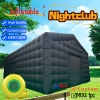 Dôme gonflable commercial LED pour discothèque et tente de réception, avec ventilateur intégré AIRTECH T419, plus de 3,6 m de haut
