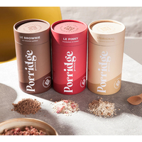 Flexographie personnalisée poudre Kraft carton papier cylindre pour capsules de qualité alimentaire papier Tube emballage