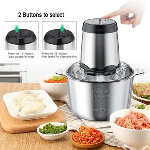 Hachoir à viande électrique domestique mini en acier inoxydable 2L 3L, le meilleur pour la cuisine, prix usine, vente chaude - Product Image 3
