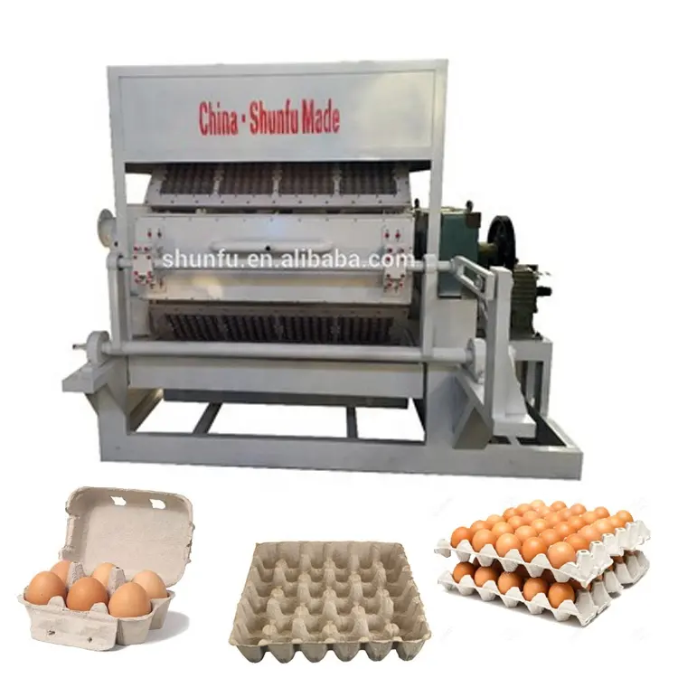 Automatic Egg Box Packaging Cartons Production Line Eggs Packing Above 3000 Pieces Per Hour Paper Egg Tray Making Machine