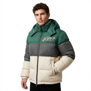 Chaqueta de invierno para hombre con capucha, cremallera, a prueba de viento, informal, gruesa, de poliéster, para hombre. - Product Image 1