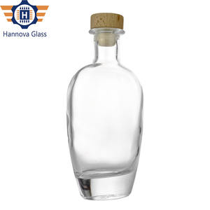 Garrafa de Vidro de 500ml com Fundo Grosso e Tampa Oval para Vodka, Rum, Gin e Whisky com Rolha - Atacado de Fábrica - Product Image 6