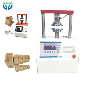 Máquina de equipo de prueba de presión de fuerza de compresión de caja de cartón de papel