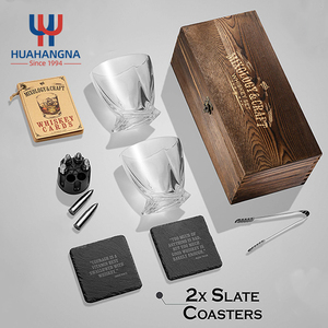2022วิสกี้หินชุดของขวัญ2แพ็คที่กำหนดเอง10ออนซ์วิสกี้ชุดแว่นตาที่มี6สแตนเลสกระสุนหนาว - Product Image 5