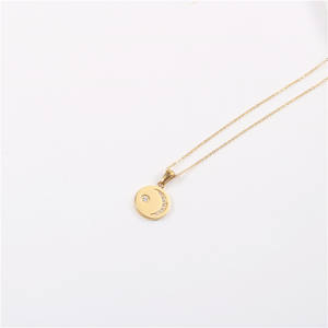 Colgante de acero inoxidable con forma de Luna y sol para mujer, colgante de moneda, regalo de Navidad para esposa, madre - Product Image 4