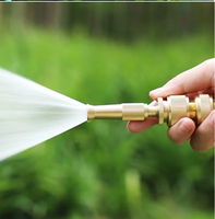Ensemble de raccords rapides pour tuyau d'arrosage en laiton 1/2 pouce avec buse de pulvérisation réglable pour l'irrigation du jardin