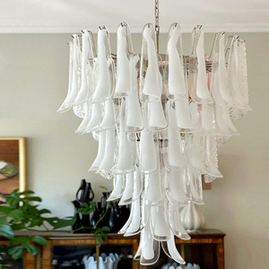 <span class=keywords><strong>Lampadario</strong></span> di vetro retrò di lusso francese per soggiorno camera da letto Villa scala sala da pranzo nordico stile <span class=keywords><strong>moderno</strong></span> ferro materiale <span class=keywords><strong>bianco</strong></span> caldo - Product Image 2