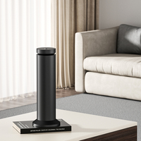 Diffuseur d'arômes biphasique modèle colonne, version tactile, pour usage domestique et commercial, alimentation électrique, conception sans eau, matériau métallique