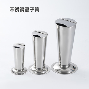 Support pour pinces en acier inoxydable Boshengjia, grand, moyen, petit, récipient de stérilisation médicale avec capuchon, design conique inversé - Product Image 2