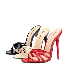Sandales compensées à talon aiguille de 13 cm, pointure extra-large 37-48, avec boucle à l'orteil, pour hommes et femmes, été, sexy, respirantes et rafraîchissantes - Product Image 2