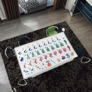 Tuiles de Mahjong Américaines Uniques en Cristal Monocouche Colorées, 160 Pièces, Durables, pour Réunions de Famille, Jeu de Société de Table, Emballage Personnalisé - Product Image 2