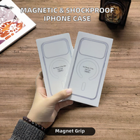 Coque de téléphone magnétique transparente antichoc pour iPhone 18 17 Pro Max, compatible avec les coques pour iPhone 11 12 13 14 15 16 Pro Max