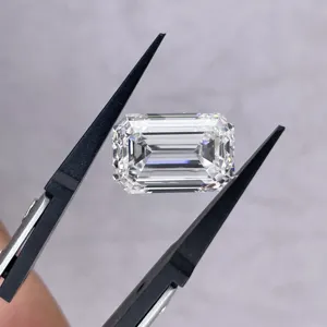 Promosi IGI 5 karat 5ct potongan zamrud DEF GH VS1 berlian asli longgar lab tumbuh berlian igi bersertifikat berlian longgar