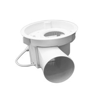 Ventilador de Extracción para Baño de 8 Pulgadas, Estilo Moderno, Montado en el Techo, con Luz, Impermeable, para Uso Doméstico