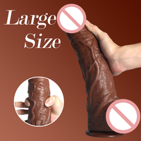 Dildo extra large en PVC imperméable de 36 cm, avec base ventouse réaliste de 28 cm, jouet sexuel mains libres pour femme, sensation de toucher réel