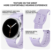 Bracelet de montre intelligente sport en silicone étanche Upro pour Samsung Galaxy Watch 8 / Watch 8 Classic, ajustement rapide, plusieurs options de couleurs