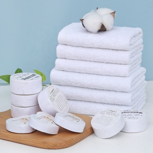 Bán Sỉ Khăn Lau Nén Dùng Một Lần Vải Terry <span class=keywords><strong>100</strong></span>% <span class=keywords><strong>Cotton</strong></span> Tiện Dụng Khăn Lau Mặt - Product Image 3