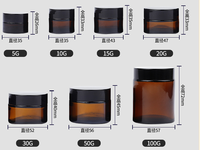 10g 15g 20g 30g 50g bouteilles cosmétiques en verre vert clair givré personnalisées 50ML 100ML bouteille cosmétique en verre dépoli de luxe vert
