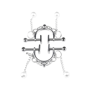 Pinzas para Pezones de Acero Inoxidable FAAK con Cadena Metálica, Juguete Sexual Femenino, Juego de Coqueteo para Parejas, Accesorios para Juegos de Adultos, Producto BDSM - Product Image 1