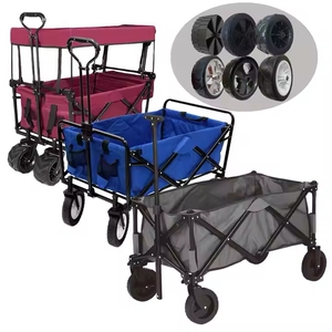 Neuankömmling Klapp Camping wagen mit 4 Rädern | Picknick <span class=keywords><strong>Beach</strong></span> Garden Cart <span class=keywords><strong>Trolley</strong></span> im Freien - Product Image 3