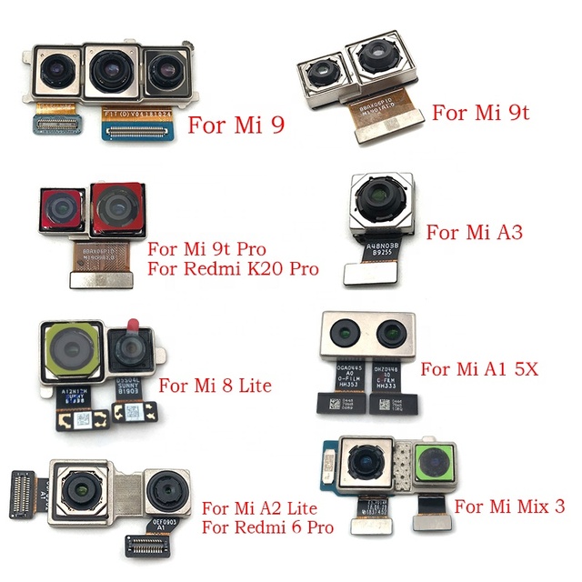 Mobile Phone Back Camera Flex Cable for Xiaomi Mi A1 5X A2 6X Lite A3 Mix 3 Poco F1 Rear Main Camera Module Replacement Parts