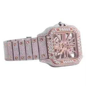 Radiant Premium Moissanite Stainless Steel <b>Watch</b> With Stunning Iced Out Shine And Elegant Classic Quartz Style For Men - Product Image 2