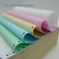 Papier autocopiant recto-verso 55 g/m² sur mesure CB CFB CF pour formulaires commerciaux, factures et reçus, 3 plis, 5 exemplaires