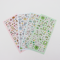 Feuille d'autocollants personnalisés Anime Cartoon Kawaii pour scrapbooking, avec plusieurs pièces pour une utilisation créative