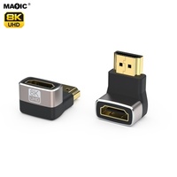 Nouveauté Adaptateur Mini HDMI vers HDMI plaqué or 8K 60Hz mâle vers femelle pour caméra HDTV et projecteur