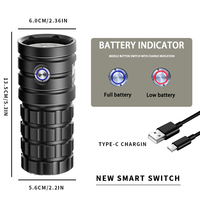 Linterna de Buceo Subacuática OEM Turbo S Pro Súper Brillante para Fotografía y Video, 13000 Lúmenes, Batería Integrada, Resistente al Agua IP68, 120