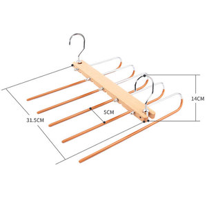 Closet Organizer Multifunction 5 Layer Metal Space Saving Storage Pants Hangers