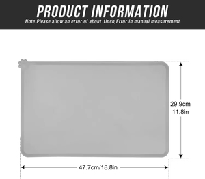 Tappetino in Silicone <span class=keywords><strong>per</strong></span> Ciotole <span class=keywords><strong>per</strong></span> Animali Domestici, Antiscivolo, Pieghevole, Impermeabile, <span class=keywords><strong>per</strong></span> <span class=keywords><strong>Cani</strong></span> e Gatti, <span class=keywords><strong>per</strong></span> Interni ed Esterni, da Viaggio - Product Image 6