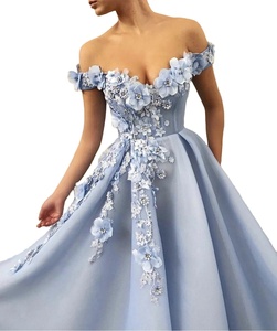 elegante vestido azul cielo sofisticada para impresionar a todos:  Alibaba.com