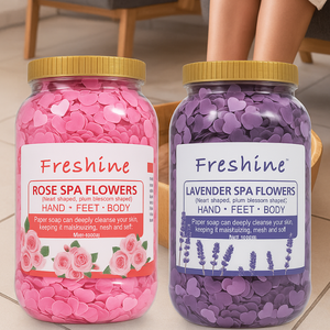 Flores de Lavanda y Rosa para Pedicura, Proveedor de Spa, Flores de Jabón OEM, Pétalos Desechables para Pedicura - Product Image 3