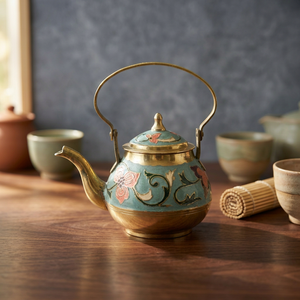 กาน้ำชาทองเหลืองแท้ - Product Image 4