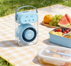 <span class=keywords><strong>Ventilateur</strong></span> de bureau innovant 2026 avec réservoir d'eau de 350 ml et contrôle de température multi-mode pour un refroidissement optimal - Product Image 2