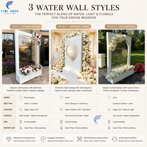 Panel de Pared de <span class=keywords><strong>Agua</strong></span> de Vidrio, Cortina de <span class=keywords><strong>Agua</strong></span> para Jardín Interior, Fuente de Acero Inoxidable con Luz LED, Tamaño Personalizado - Product Image 5