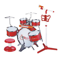 Yuglow Kids Large Jazz Drum Set Baby Musical Percussion Instrument Toy Beginner Learning Percussion Kit