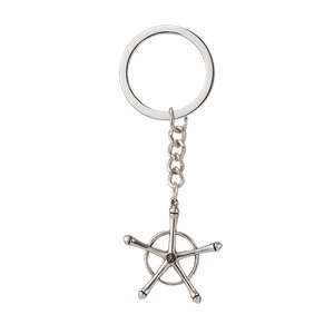 Collier Anime <span class=keywords><strong>Bleach</strong></span>, Amulette Quincy <span class=keywords><strong>Ishida</strong></span> Uryuu Cosplay Ginrei Gojiaku, Pendentif Chaîne Ras-de-cou en Alliage Plaqué Argent Vintage Antique - Product Image 3
