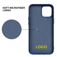 Coques de téléphone en silicone personnalisées pour iphone 15 14 pro max couverture originale avec logo Coque en silicone pour iPhone 13 pro max