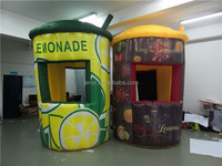 Kiosque gonflable pour citron, vente en gros, appareil de publicité extérieure, à plusieurs niveaux